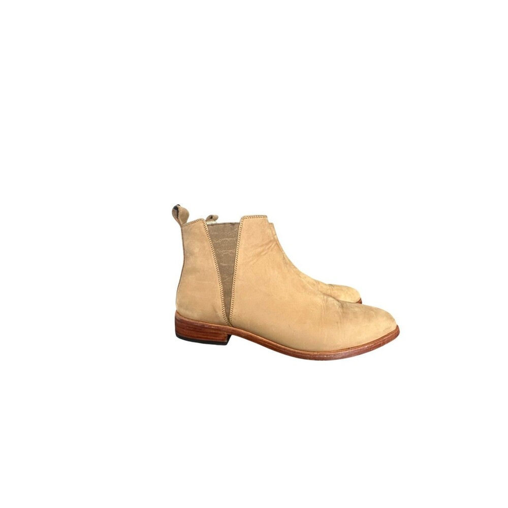 Nisolo Eva Everyday Chelsea Boots Size 9 Womens Tan Heeled Outdoor Stretch Ankle